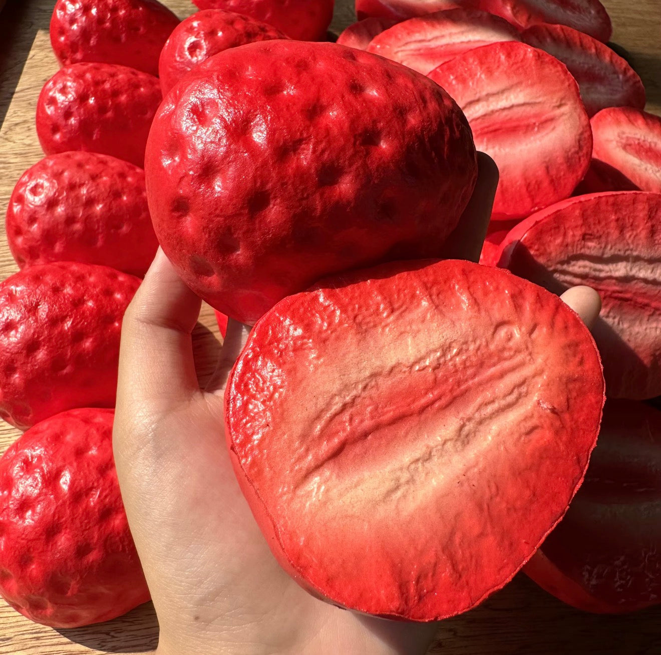 Strawberry half- slow rise