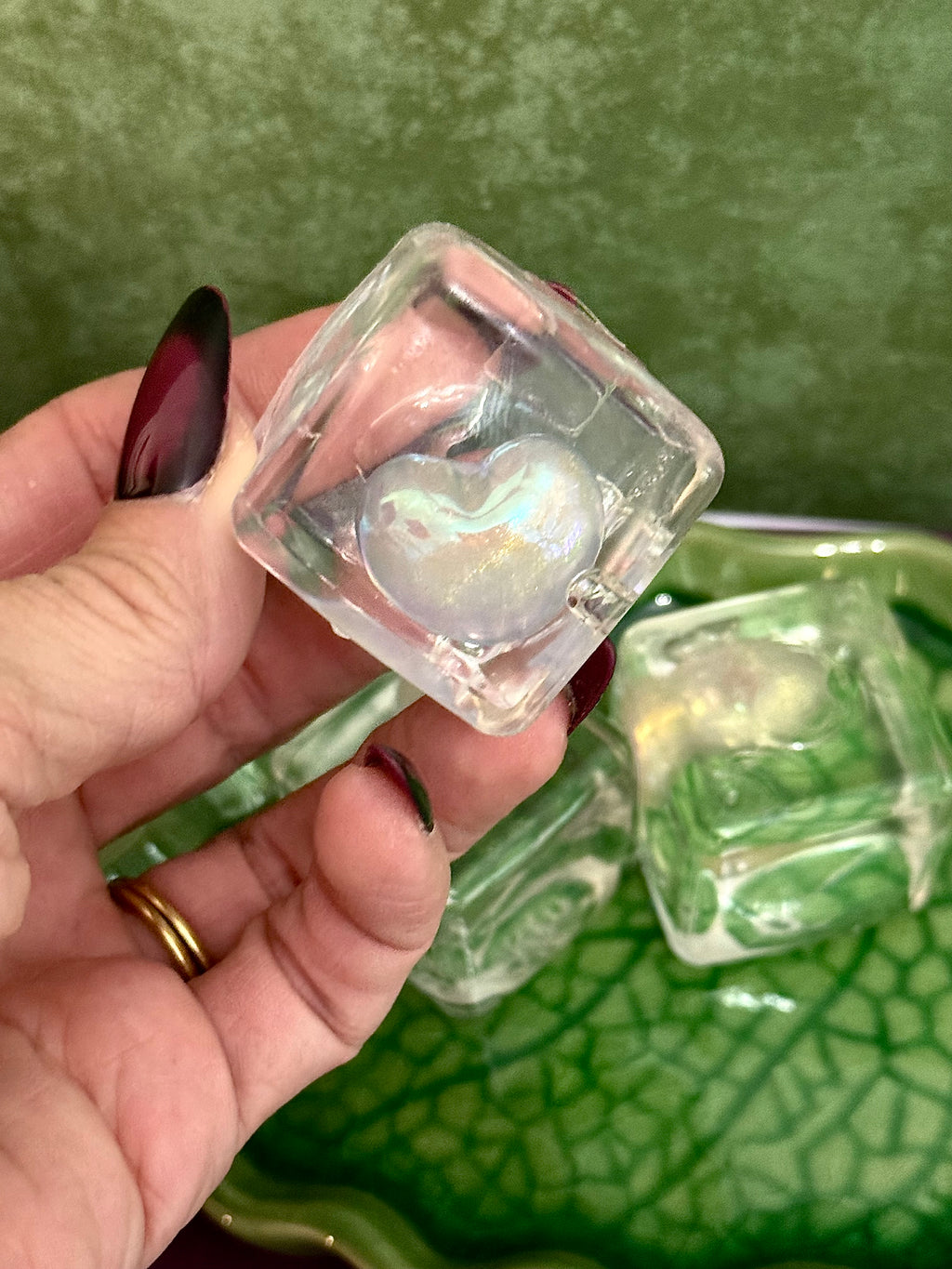 Mini heart sugar cube