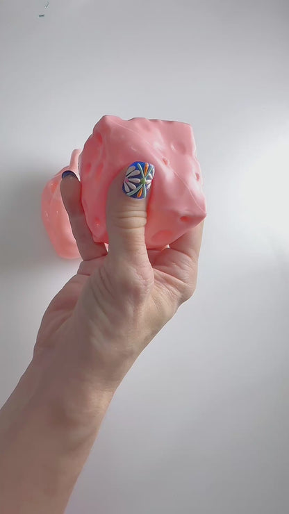 Mini pink Cheese 5cm
